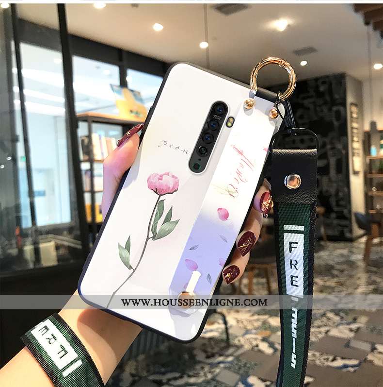 Coque Oppo Reno2 Ornements Suspendus Protection Téléphone Portable Vert Incassable Étui Verte