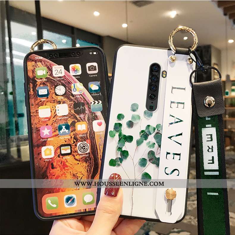 Coque Oppo Reno2 Ornements Suspendus Protection Téléphone Portable Vert Incassable Étui Verte