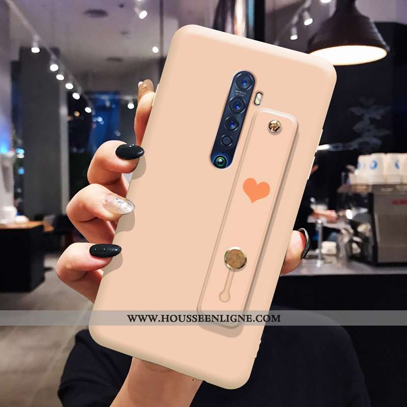 Coque Oppo Reno2 Protection Fluide Doux Téléphone Portable Simple Étui Incassable Bleu