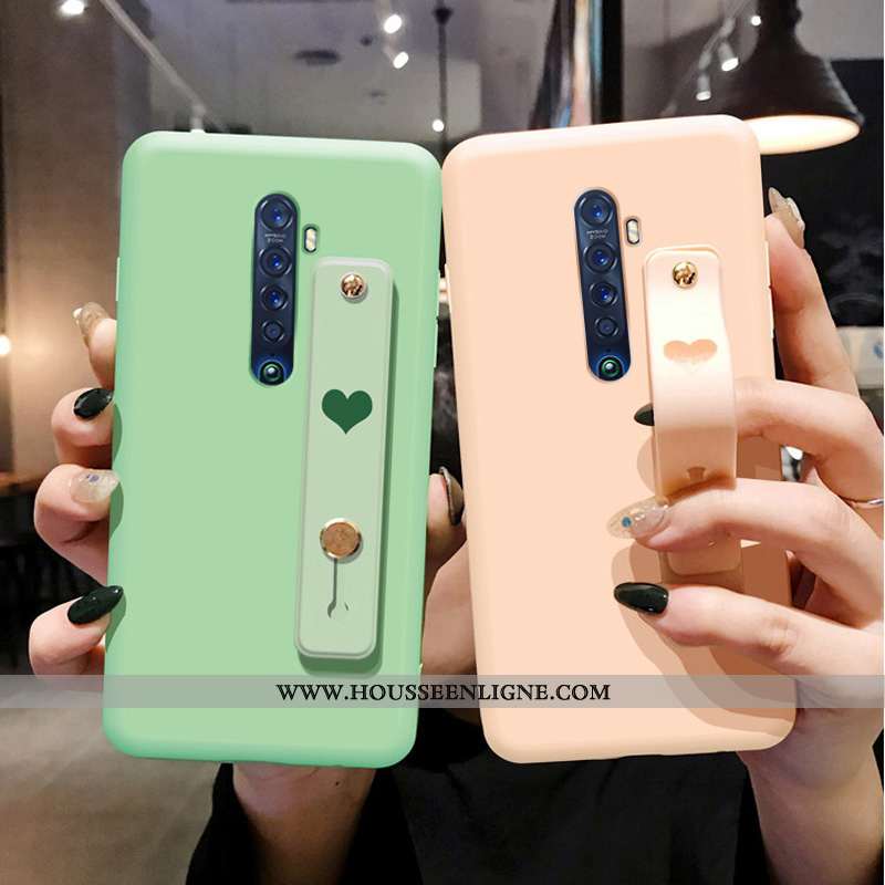 Coque Oppo Reno2 Protection Fluide Doux Téléphone Portable Simple Étui Incassable Bleu