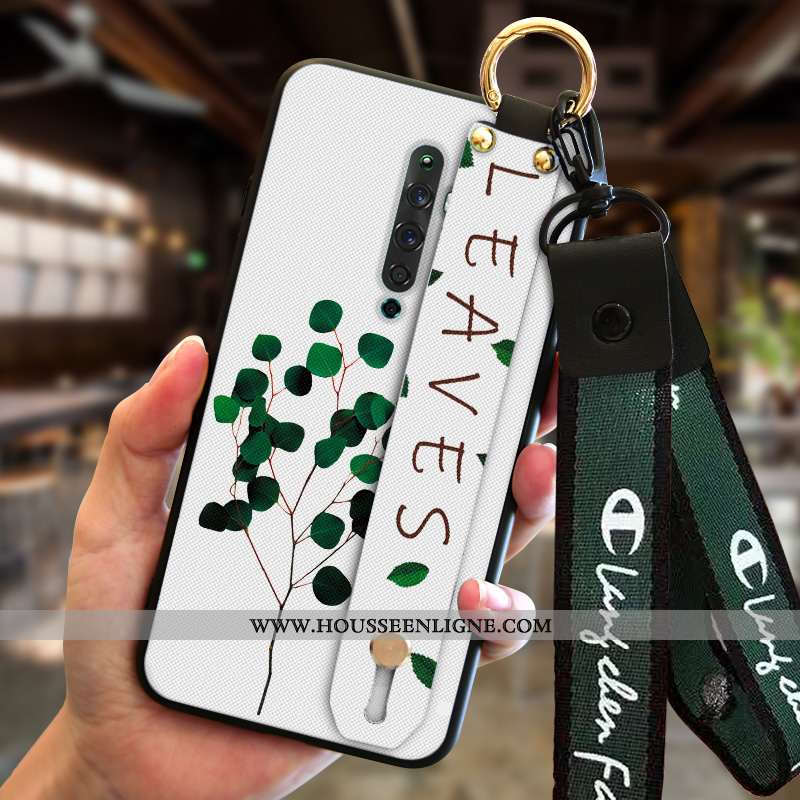 Coque Oppo Reno2 Z Cou Suspendu Fluide Doux Protection Mesh Bleu Étui