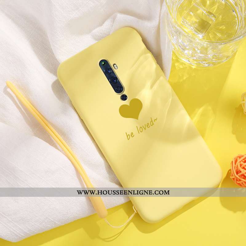 Coque Oppo Reno2 Z Légère Fluide Doux Noir Téléphone Portable Incassable Tendance