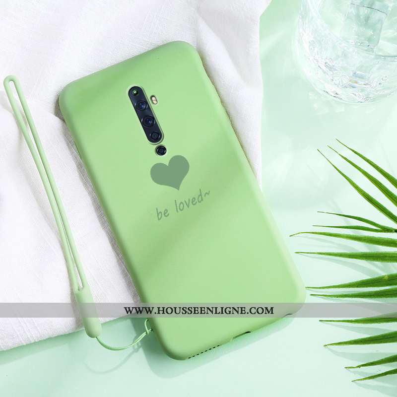 Coque Oppo Reno2 Z Légère Fluide Doux Noir Téléphone Portable Incassable Tendance