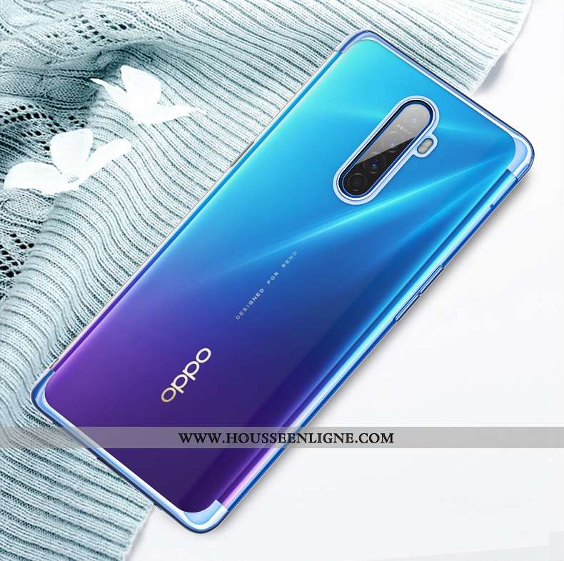 Coque Oppo Reno2 Z Silicone Transparent Haute Légère Tout Compris Net Rouge Argent