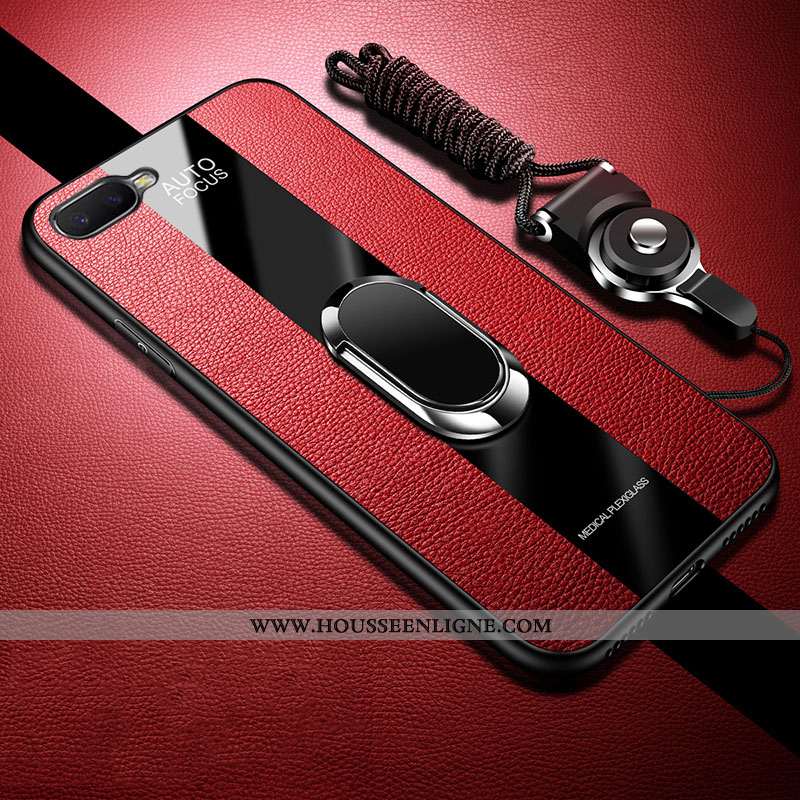 Coque Oppo Rx17 Neo Silicone Mode Téléphone Portable Protection Étui Business Rouge