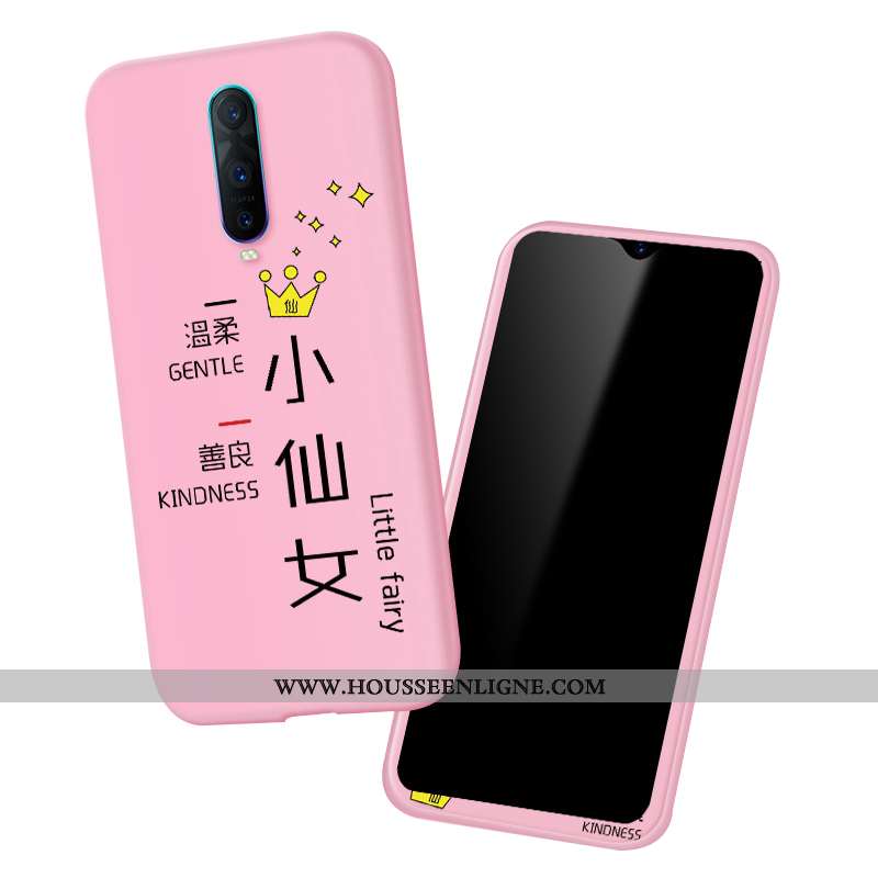 Coque Oppo Rx17 Pro Fluide Doux Silicone Vert Mode Dessin Animé Protection Verte