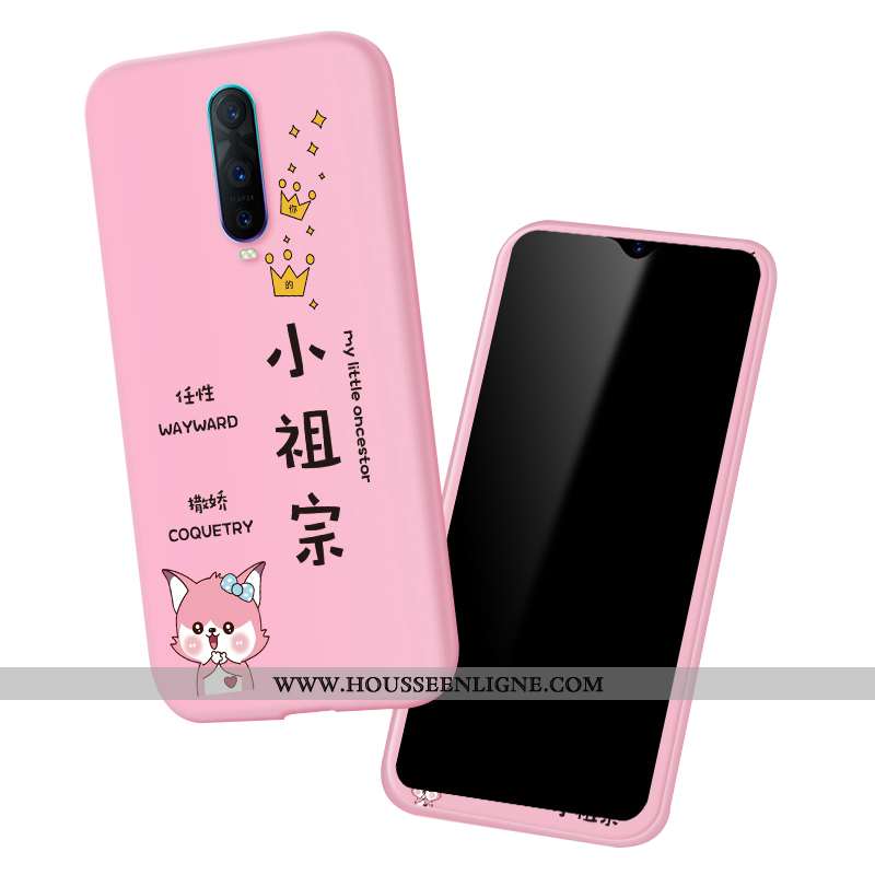 Coque Oppo Rx17 Pro Fluide Doux Silicone Vert Mode Dessin Animé Protection Verte