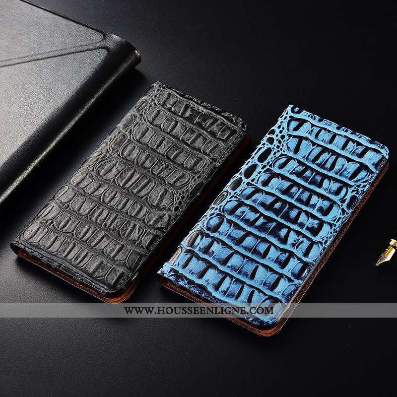 Coque Samsung Galaxy A10 Cuir Fluide Doux Tout Compris Étui Nouveau Protection Bleu