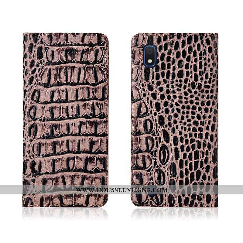 Coque Samsung Galaxy A10 Cuir Fluide Doux Tout Compris Étui Nouveau Protection Bleu