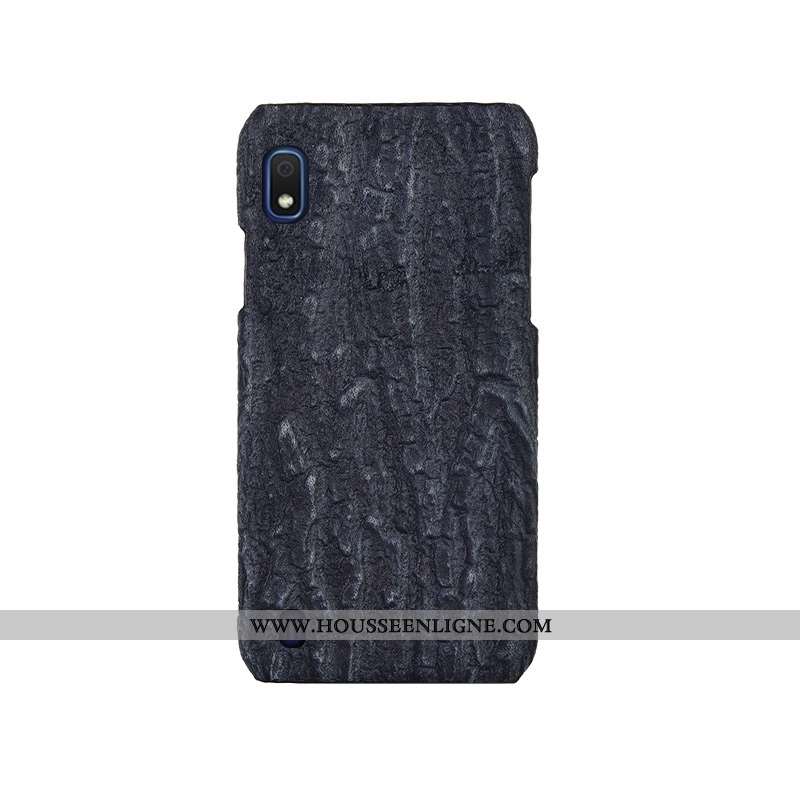 Coque Samsung Galaxy A10 Mode Protection Nouveau Personnalité Personnalisé Cuir Arbres Bleu