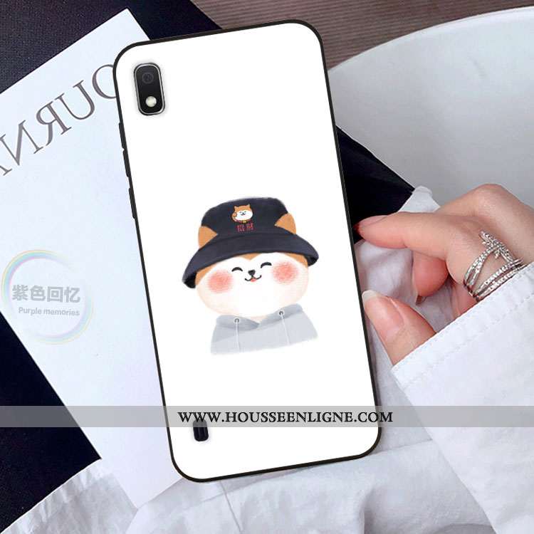 Coque Samsung Galaxy A10 Personnalité Dessin Animé Étoile Rose Verre Téléphone Portable Charmant