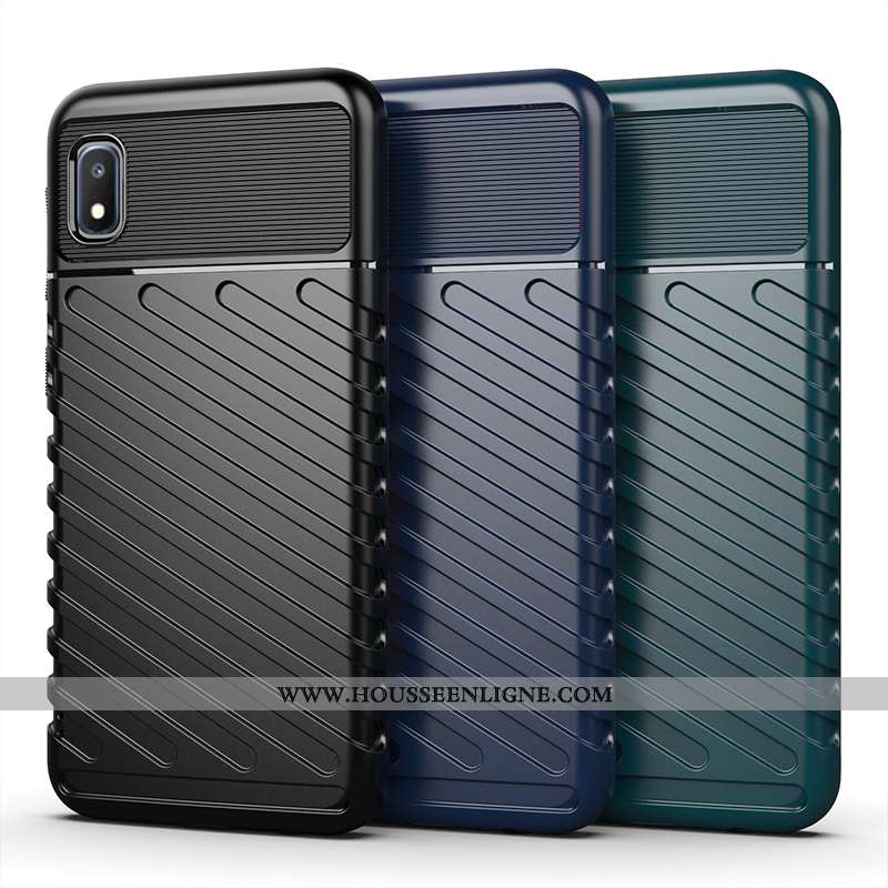 Coque Samsung Galaxy A10 Protection Fluide Doux Tout Compris Incassable Étui Silicone Noir