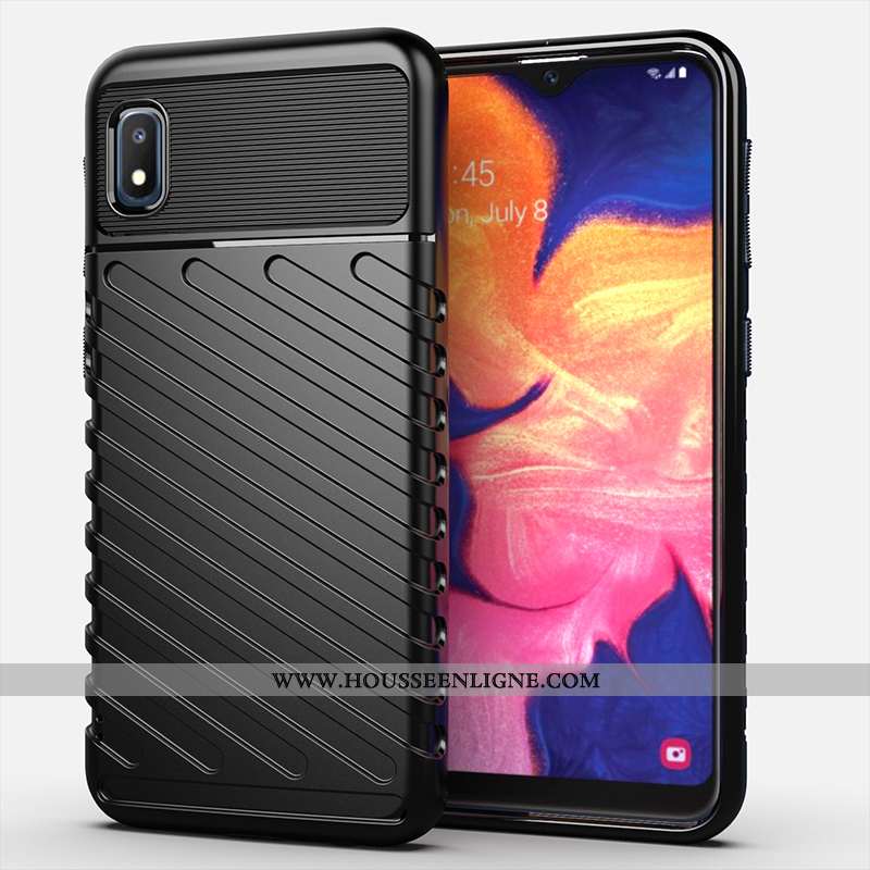 Coque Samsung Galaxy A10 Protection Fluide Doux Tout Compris Incassable Étui Silicone Noir