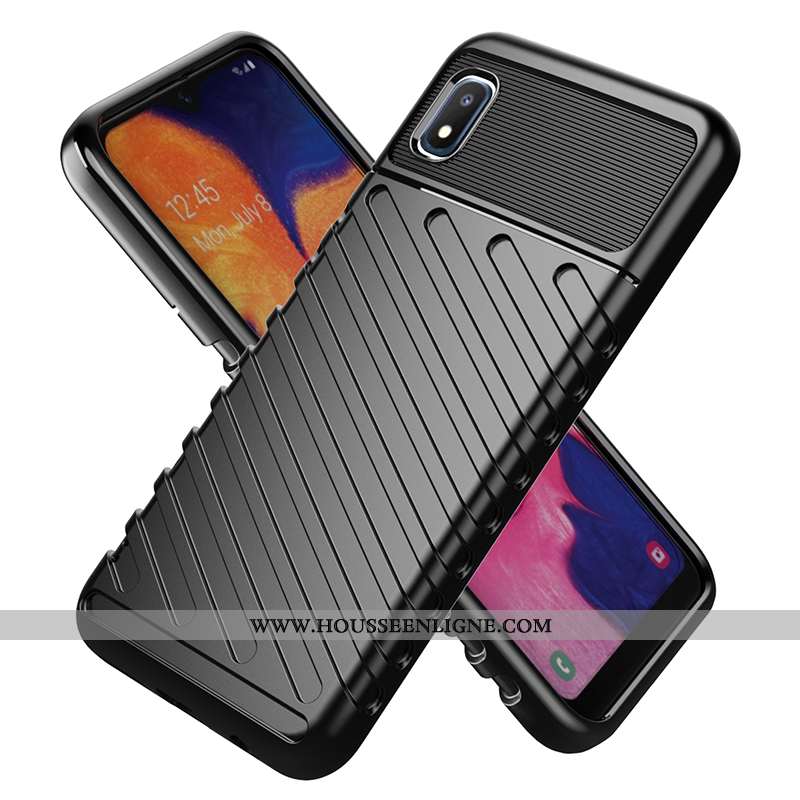 Coque Samsung Galaxy A10 Protection Fluide Doux Tout Compris Incassable Étui Silicone Noir