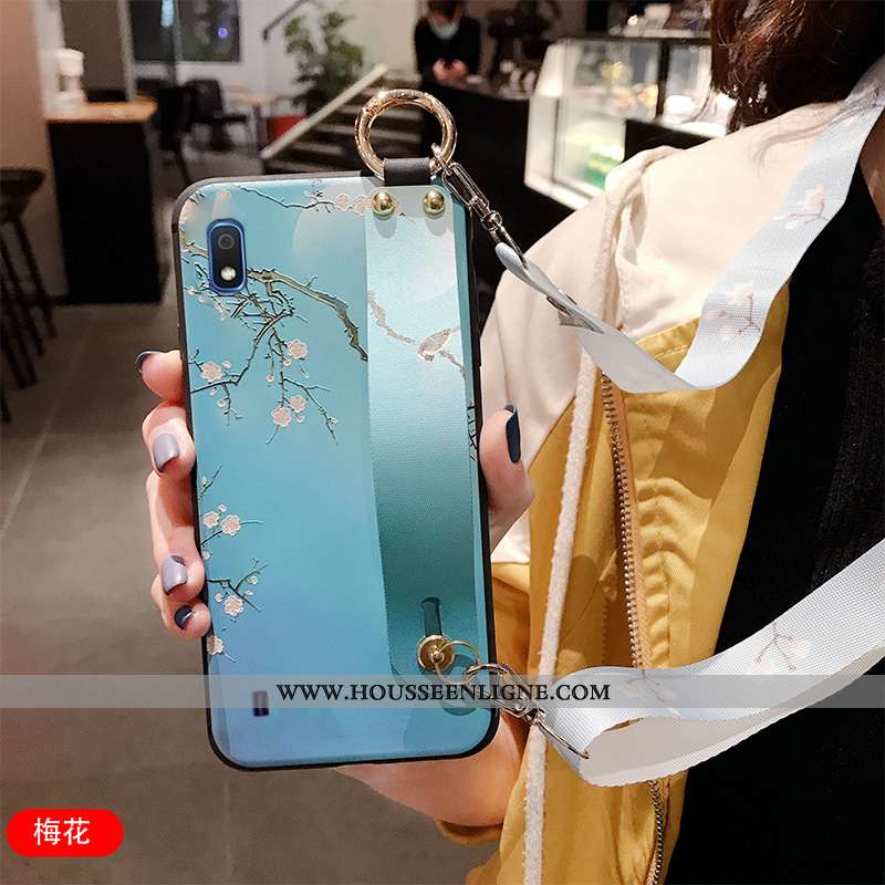 Coque Samsung Galaxy A10 Silicone Protection Ornements Suspendus Étui Incassable Tout Compris Téléph