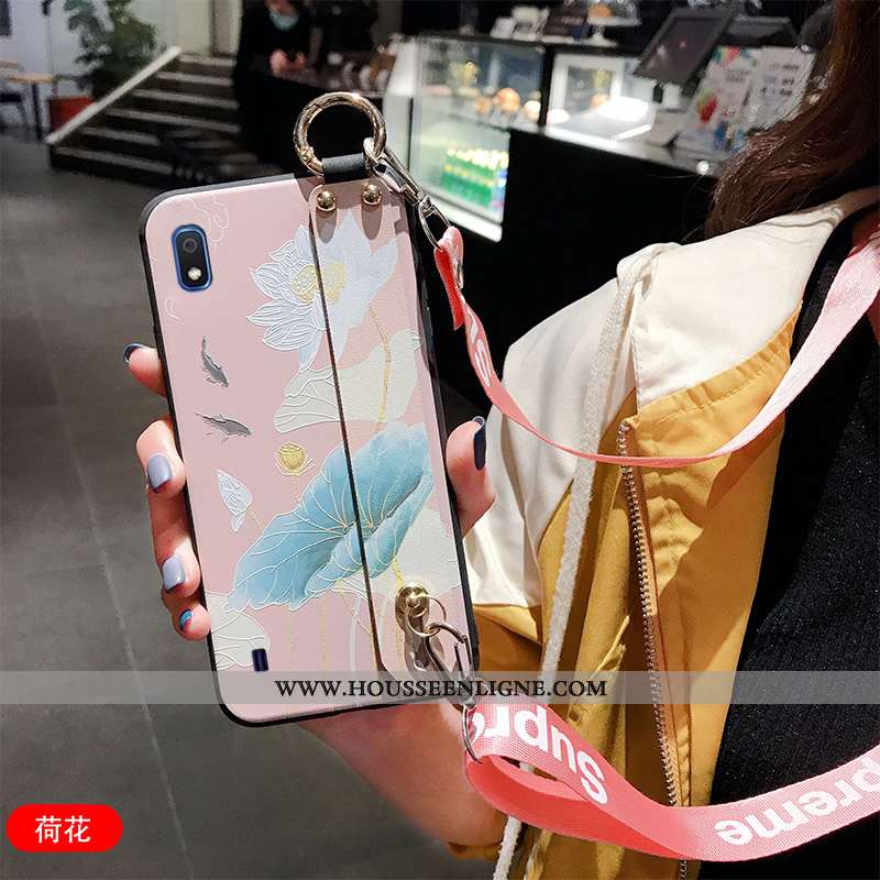 Coque Samsung Galaxy A10 Silicone Protection Ornements Suspendus Étui Incassable Tout Compris Téléph