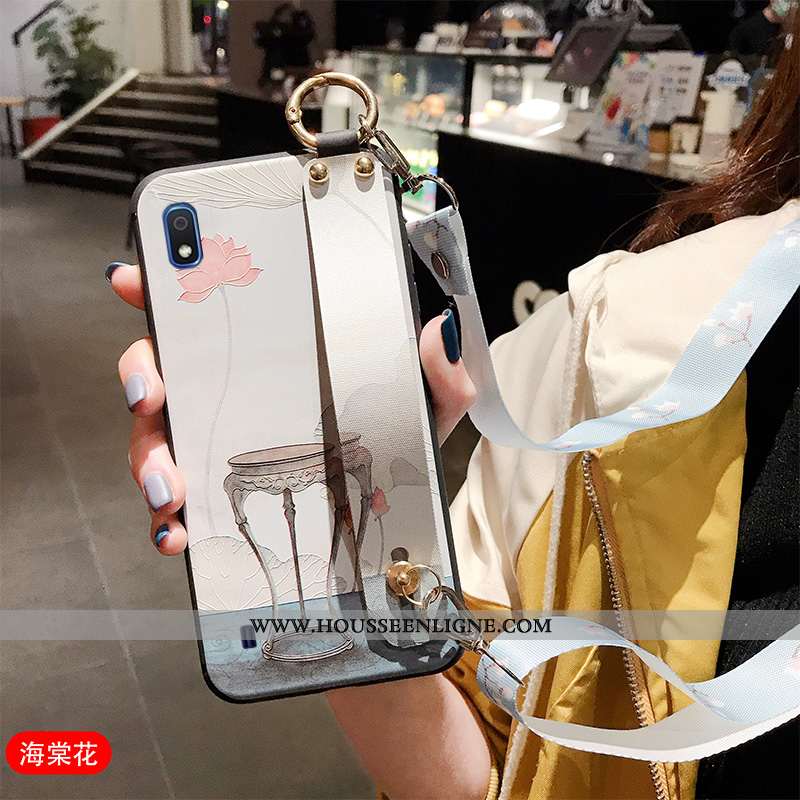 Coque Samsung Galaxy A10 Silicone Protection Ornements Suspendus Étui Incassable Tout Compris Téléph