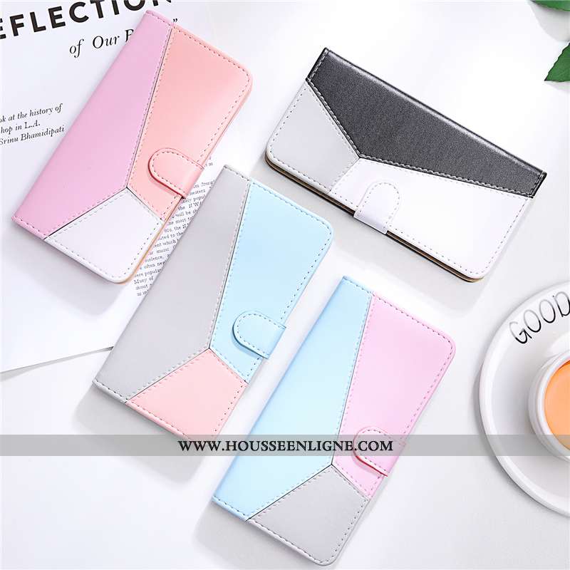 Coque Samsung Galaxy A10 Tendance Cuir Étui Étoile Téléphone Portable Rose
