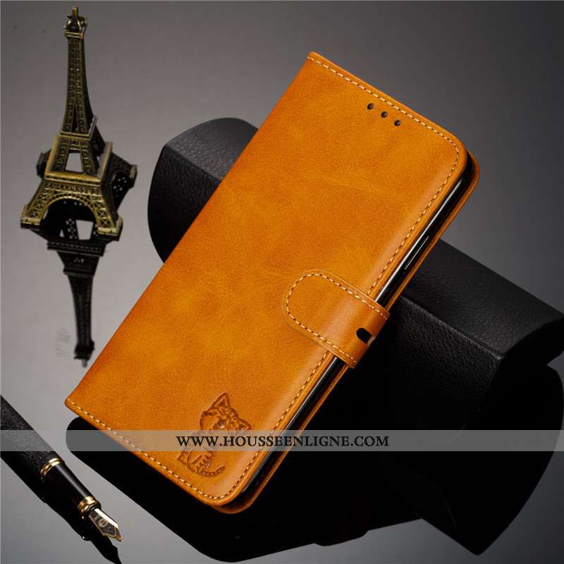 Coque Samsung Galaxy A10s Protection Cuir Tout Compris Téléphone Portable Étoile Jaune