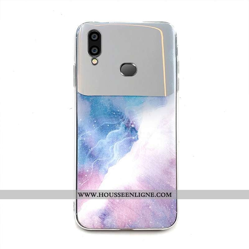Coque Samsung Galaxy A10s Silicone Tendance Téléphone Portable Argent Simple Étoile