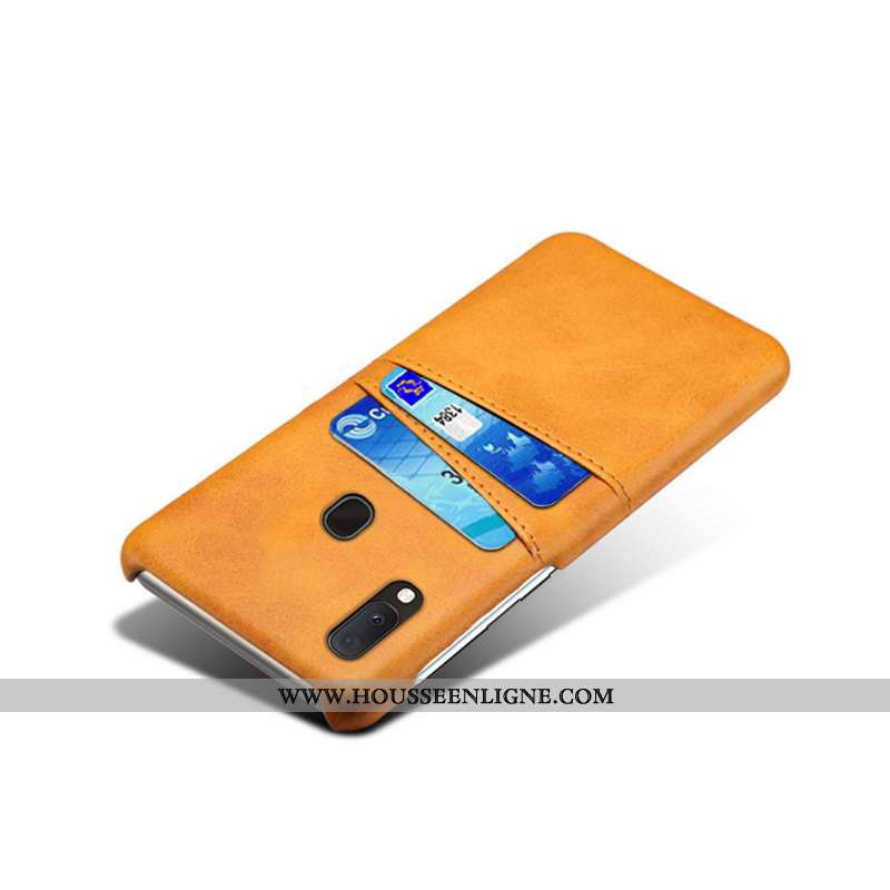 Coque Samsung Galaxy A20e Cuir Modèle Fleurie Vert Étoile Protection Carte Verte