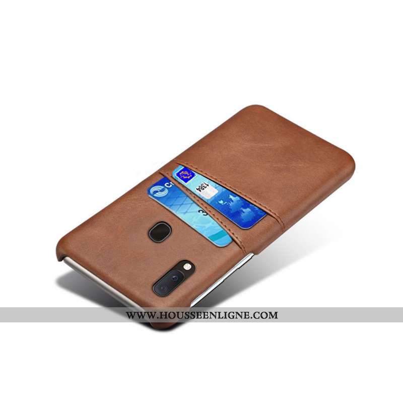 Coque Samsung Galaxy A20e Cuir Modèle Fleurie Vert Étoile Protection Carte Verte