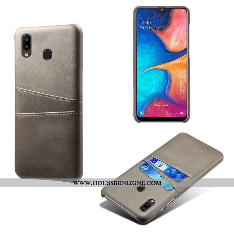 Coque Samsung Galaxy A20e Cuir Modèle Fleurie Vert Étoile Protection Carte Verte