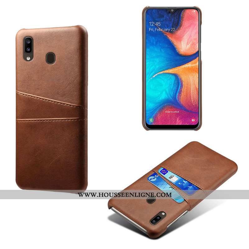 Coque Samsung Galaxy A20e Cuir Modèle Fleurie Vert Étoile Protection Carte Verte