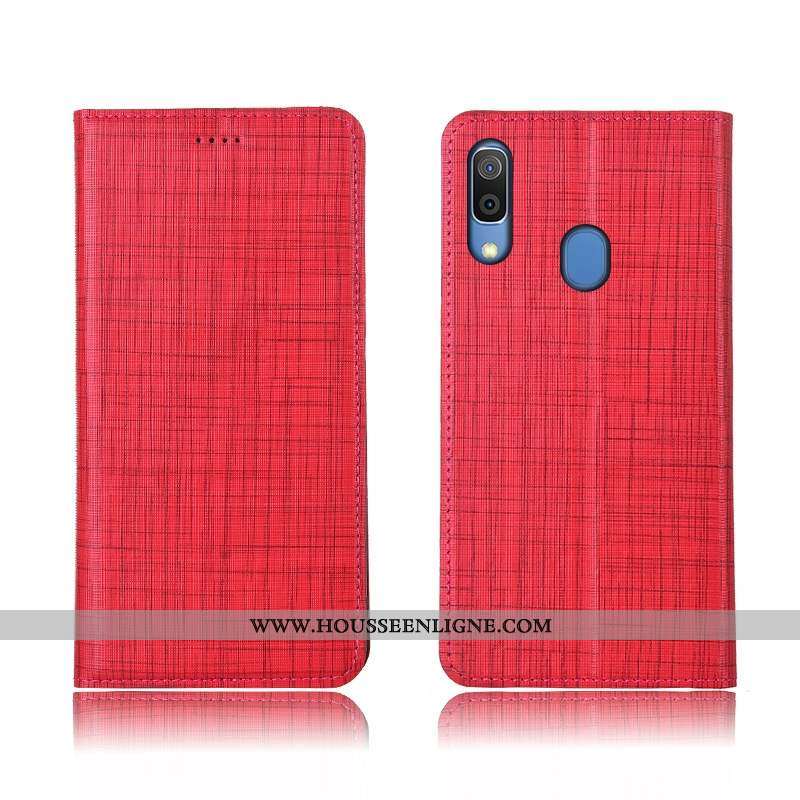 Coque Samsung Galaxy A20e Protection Cuir Véritable Silicone Téléphone Portable Étoile Étui Incassab