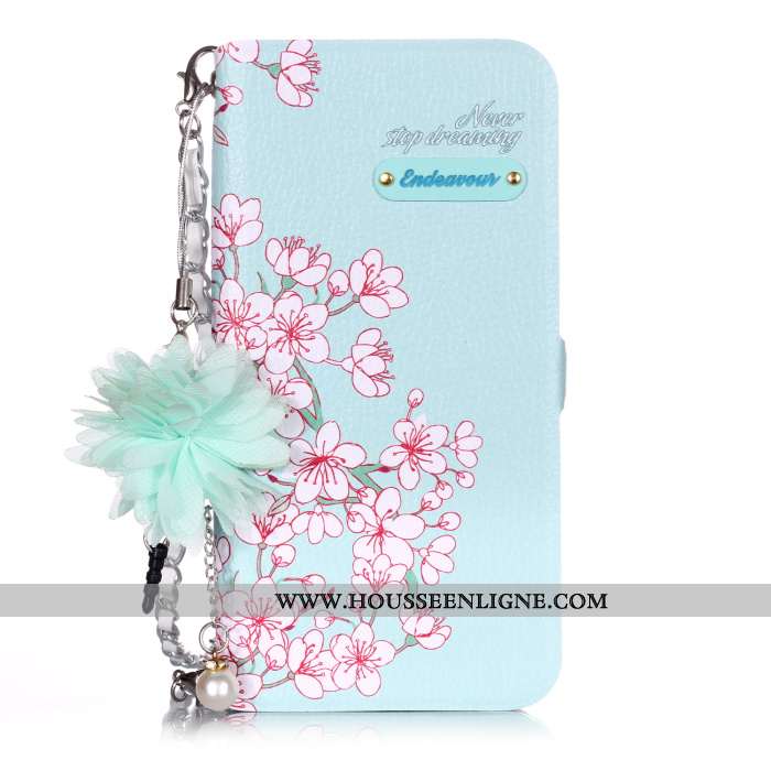 Coque Samsung Galaxy A20e Protection Cuir Étoile Téléphone Portable Étui Tout Compris Housse Bleu
