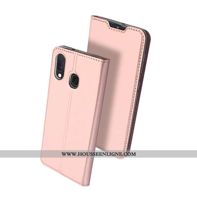 Coque Samsung Galaxy A20e Protection Cuir Étoile Étui Téléphone Portable Incassable Noir