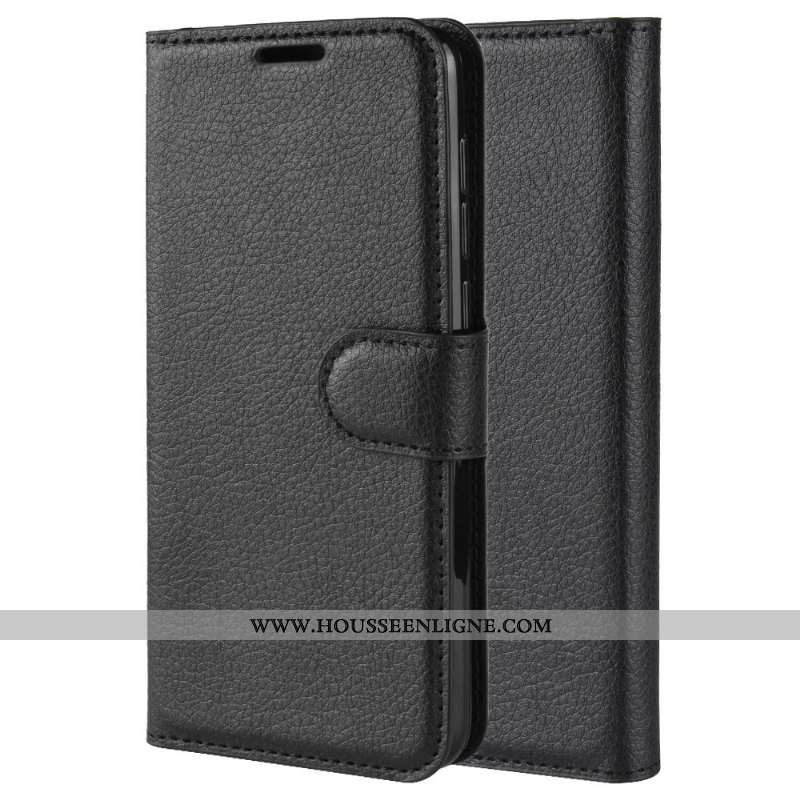 Coque Samsung Galaxy A20e Protection Cuir Étui Étoile Modèle Fleurie Téléphone Portable Noir