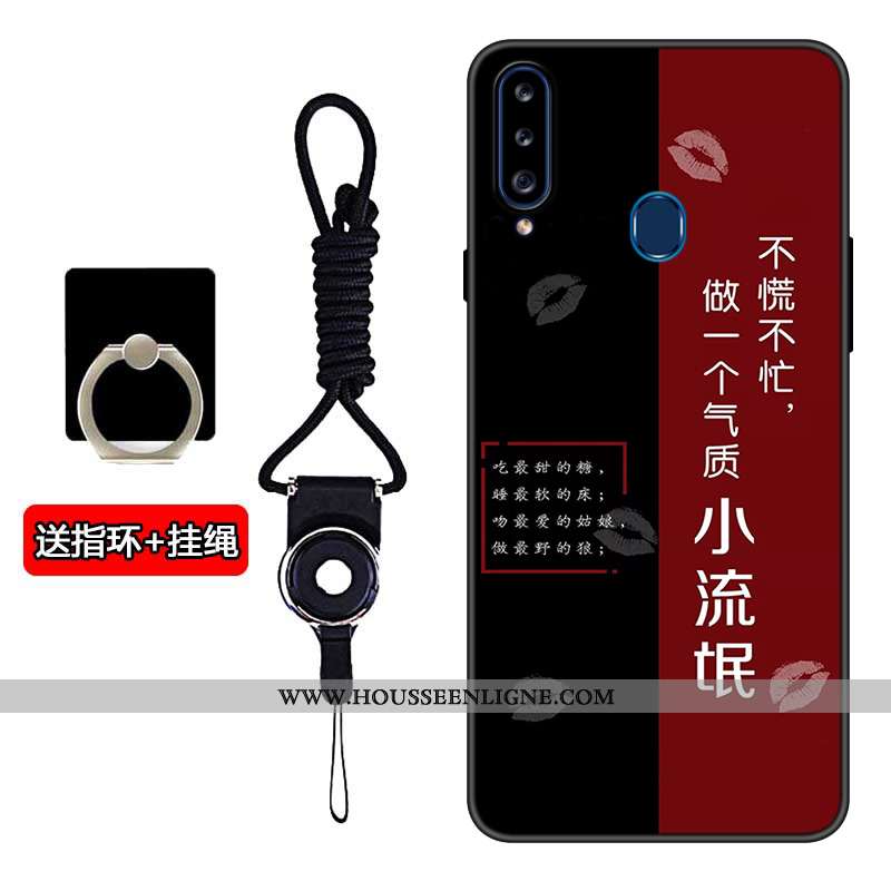 Coque Samsung Galaxy A20s Charmant Tendance Incassable Noir Étui Téléphone Portable Modèle