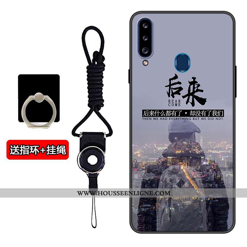 Coque Samsung Galaxy A20s Charmant Tendance Incassable Noir Étui Téléphone Portable Modèle