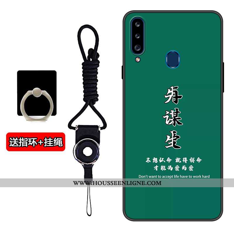 Coque Samsung Galaxy A20s Charmant Tendance Incassable Noir Étui Téléphone Portable Modèle