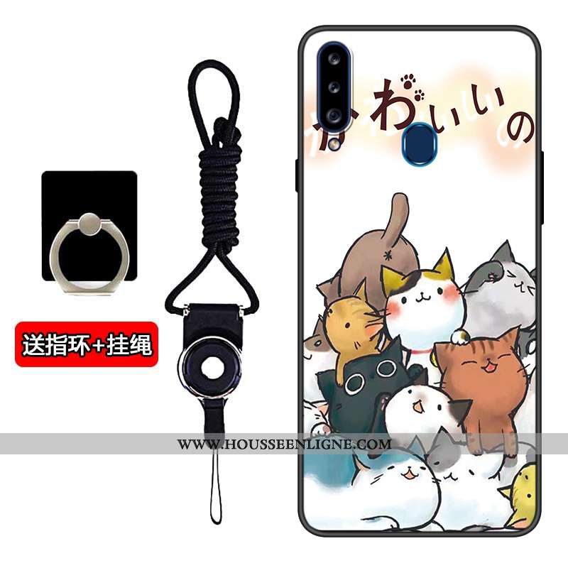 Coque Samsung Galaxy A20s Charmant Tendance Incassable Noir Étui Téléphone Portable Modèle
