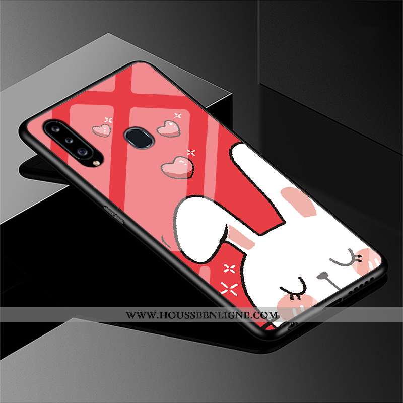 Coque Samsung Galaxy A20s Dessin Animé Charmant Étui Simple Tout Compris Frais Blanche