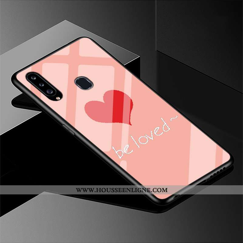 Coque Samsung Galaxy A20s Dessin Animé Charmant Étui Simple Tout Compris Frais Blanche