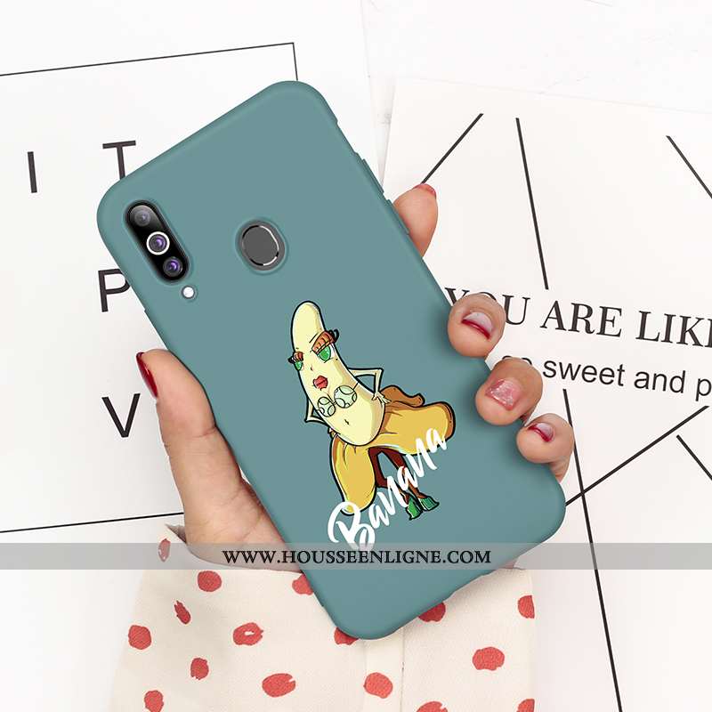 Coque Samsung Galaxy A20s Personnalité Créatif Silicone Net Rouge Incassable Étui Protection Verte