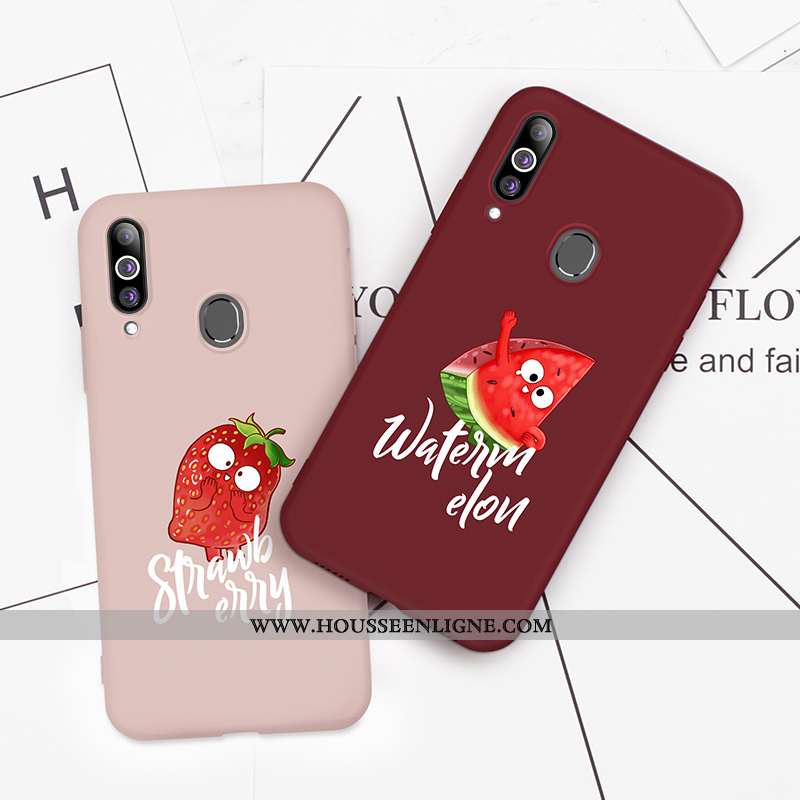Coque Samsung Galaxy A20s Personnalité Créatif Silicone Net Rouge Incassable Étui Protection Verte