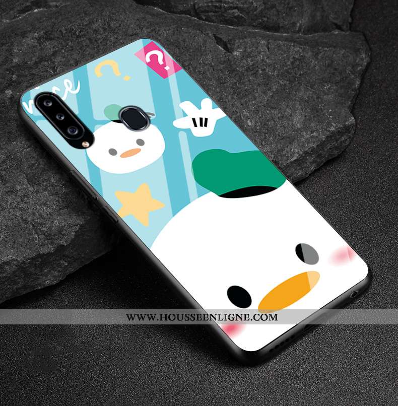 Coque Samsung Galaxy A20s Protection Verre Silicone Tout Compris Fluide Doux Rose