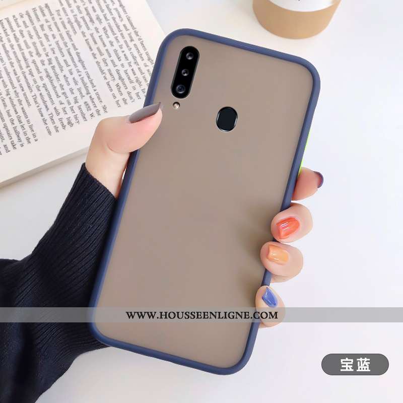 Coque Samsung Galaxy A20s Silicone Délavé En Daim Fluide Doux Tout Compris Étoile Personnalité Télép