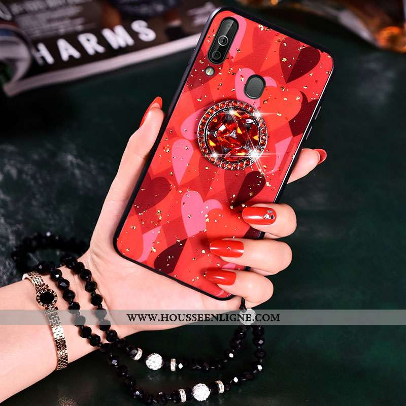 Coque Samsung Galaxy A20s Silicone Protection Net Rouge Incassable Rouge Difficile