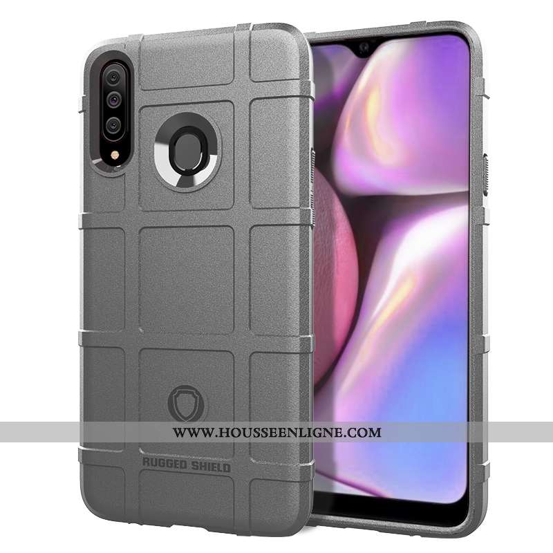 Coque Samsung Galaxy A20s Tendance Silicone Téléphone Portable Créatif Incassable Tout Compris Marro