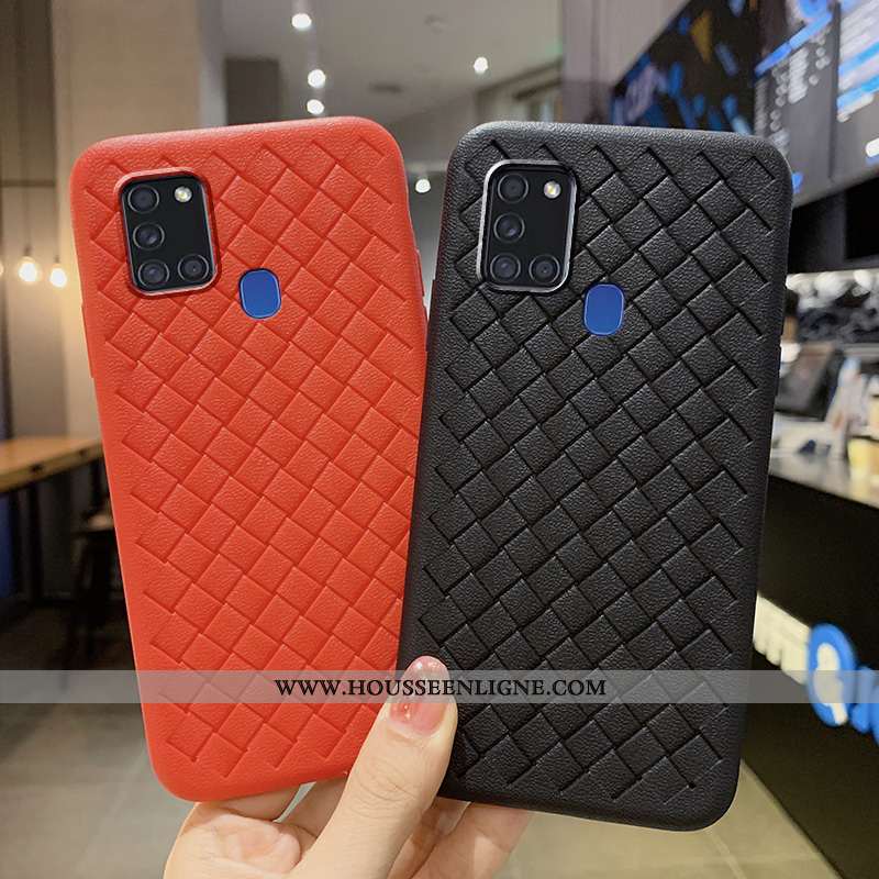 Coque Samsung Galaxy A21s Créatif Étoile Incassable Noir Refroidissement Respirant