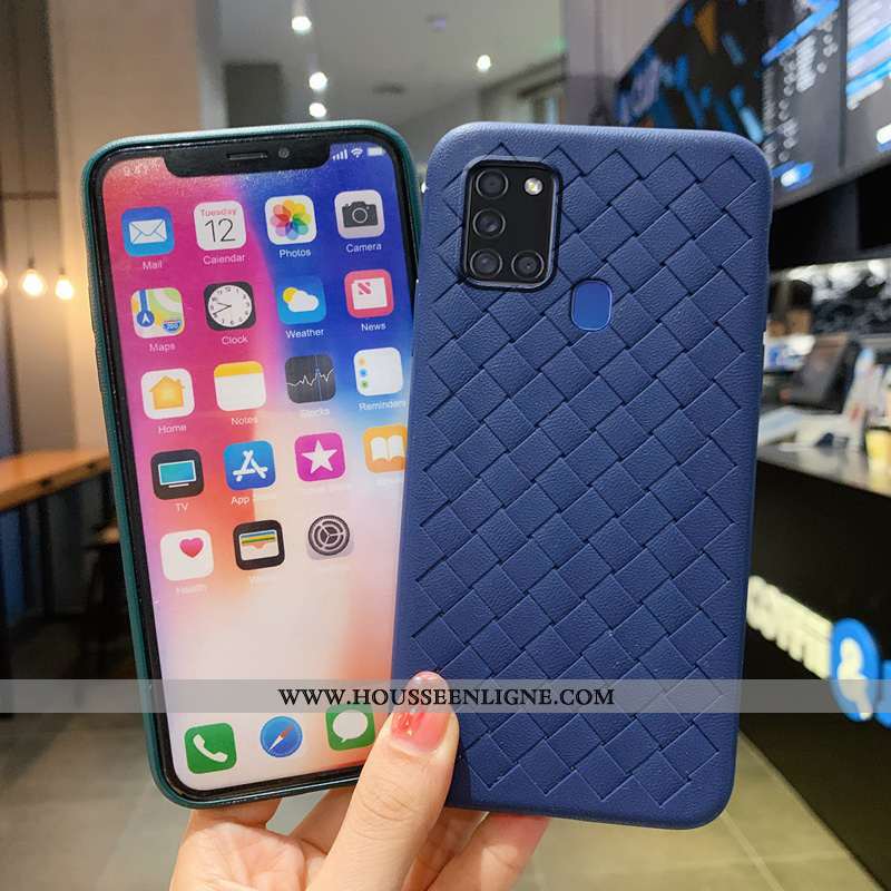 Coque Samsung Galaxy A21s Créatif Étoile Incassable Noir Refroidissement Respirant