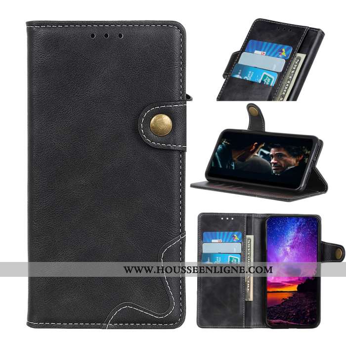 Coque Samsung Galaxy A21s Cuir Incassable Étui Étoile Housse Jaune