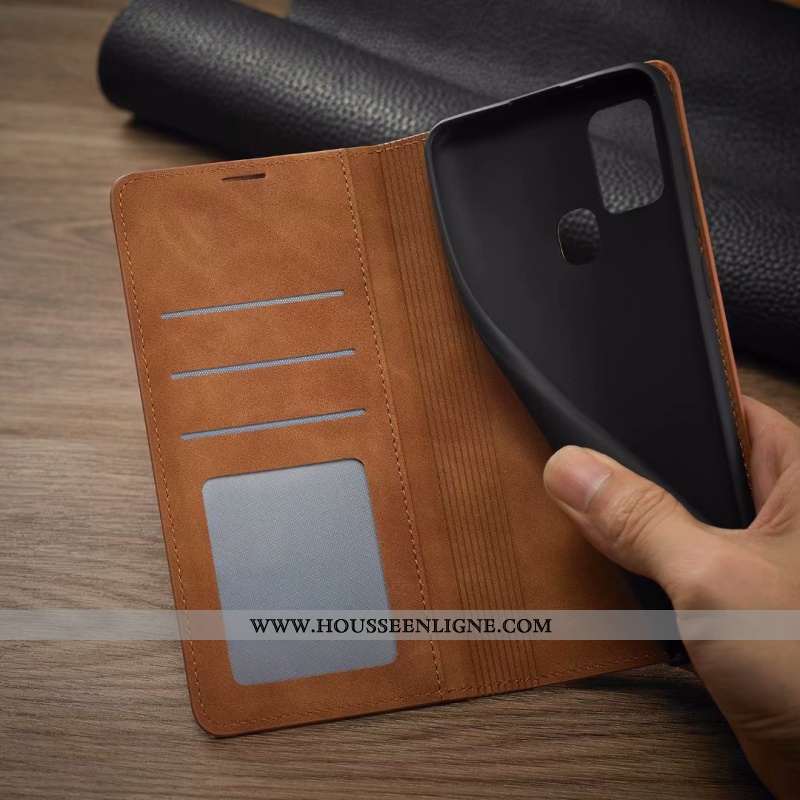 Coque Samsung Galaxy A21s Tendance Cuir Étui Business Tout Compris Incassable Téléphone Portable Mar