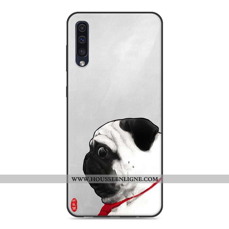 Coque Samsung Galaxy A30s Créatif Dessin Animé Silicone Amoureux Téléphone Portable Étoile Rose