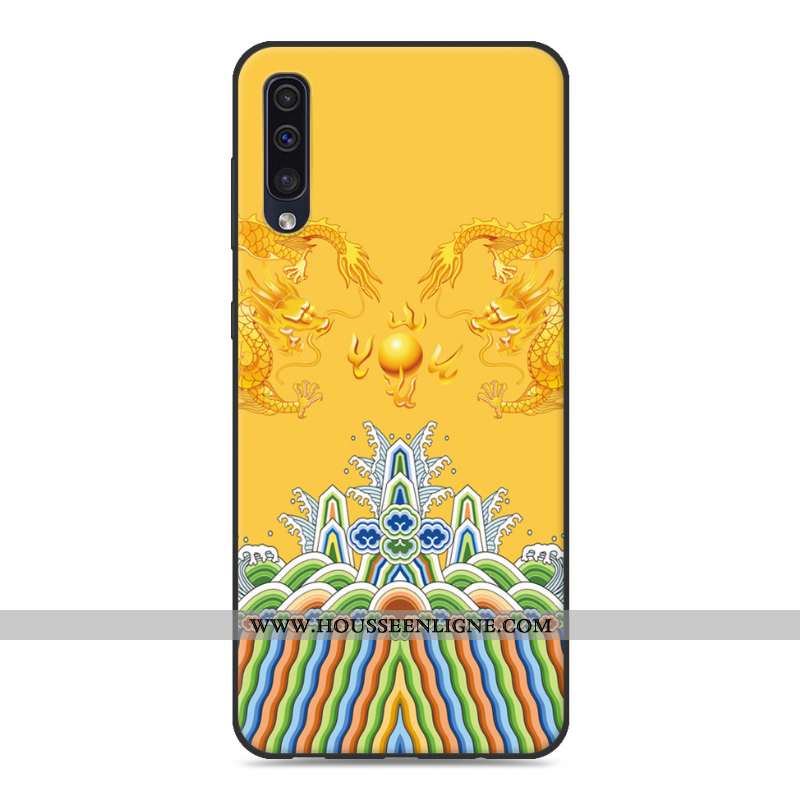 Coque Samsung Galaxy A30s Créatif Dessin Animé Silicone Amoureux Téléphone Portable Étoile Rose